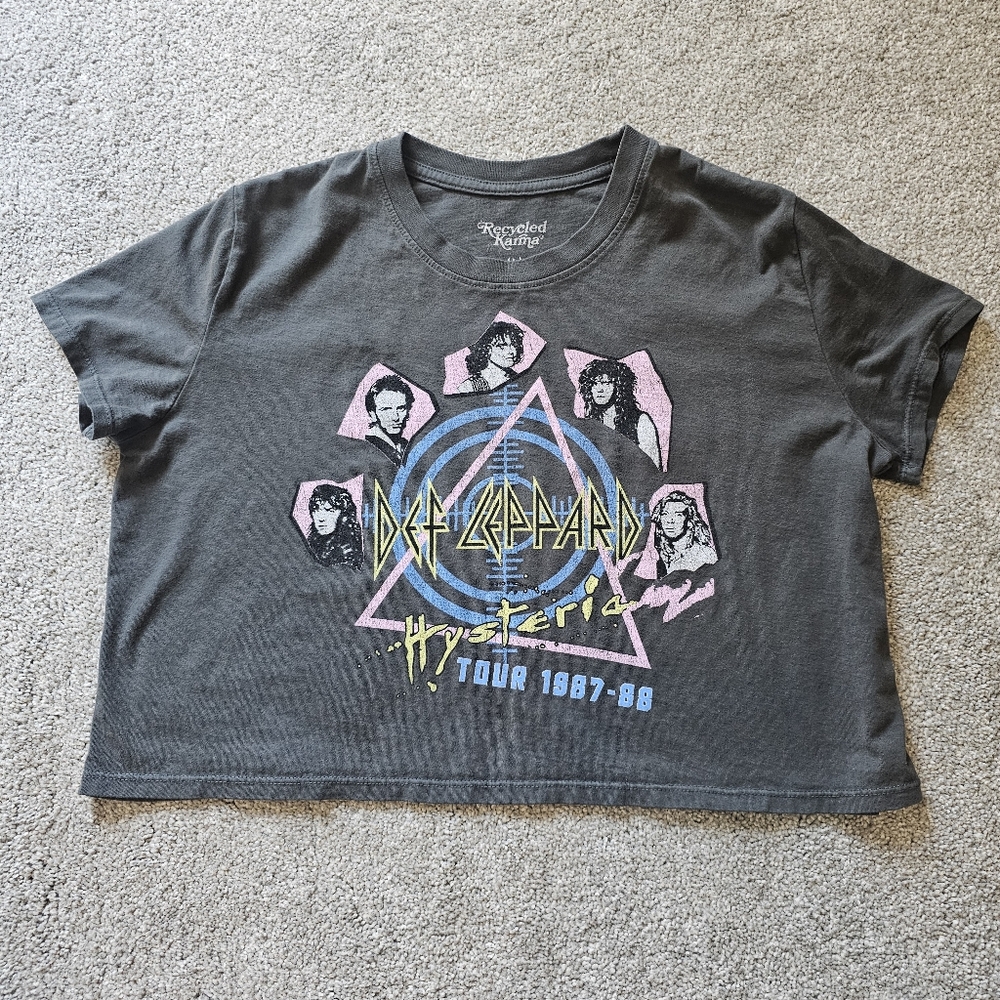 Def Leppard Cropped Tee, Small - Picture 8 of 10